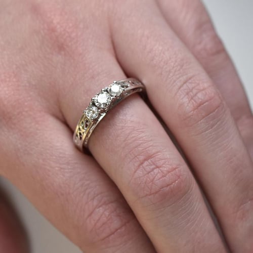 Vintage Verlobungsring mit Lab Grown Diamanten Lariah