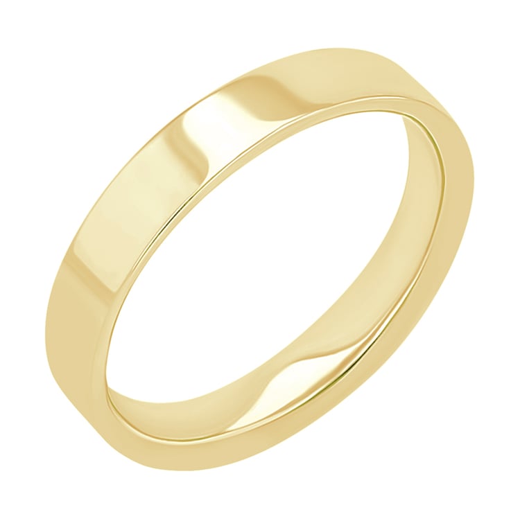 Eheringe aus schmalem Ring in V-Form und breitem flachen Ring Wade 159974