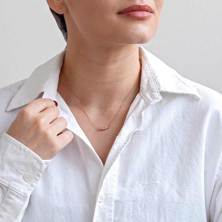 Cluster-Kette mit Edelsteinen Kianna 133224