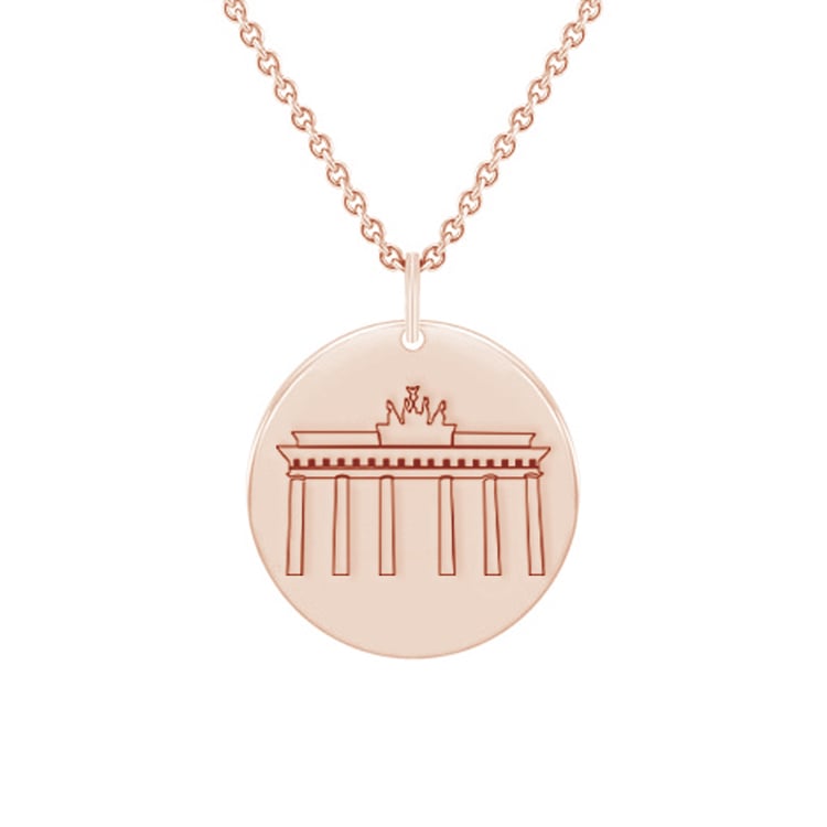 Personalisierter Anhänger mit dem Brandenburger Tor 131188