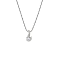 Zarte Platinanhänger mit Diamanten Maise