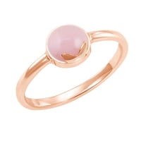 Goldring mit rosa Opal Yana