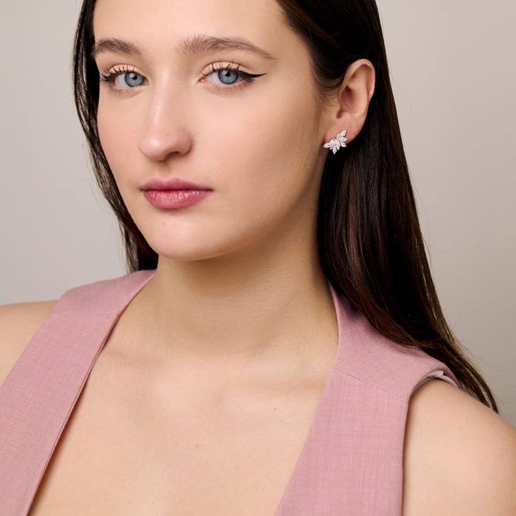 Luxuriöse Ohrstecker mit Lab Grown Diamanten in Marquiseform Ishita 165470