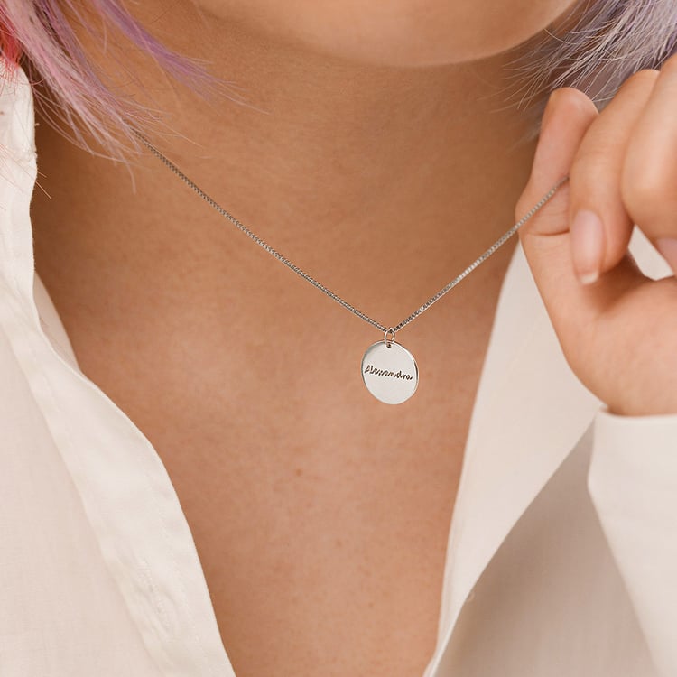 Goldener Anhänger mit beidseitiger Gravur Leasy 156760