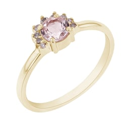 Minimalistischer Ring aus Gold mit Morganit Sonnie