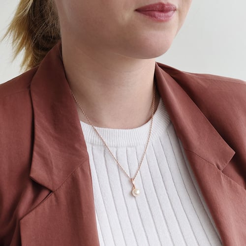 Anhänger aus Silber mit Perle Hylda