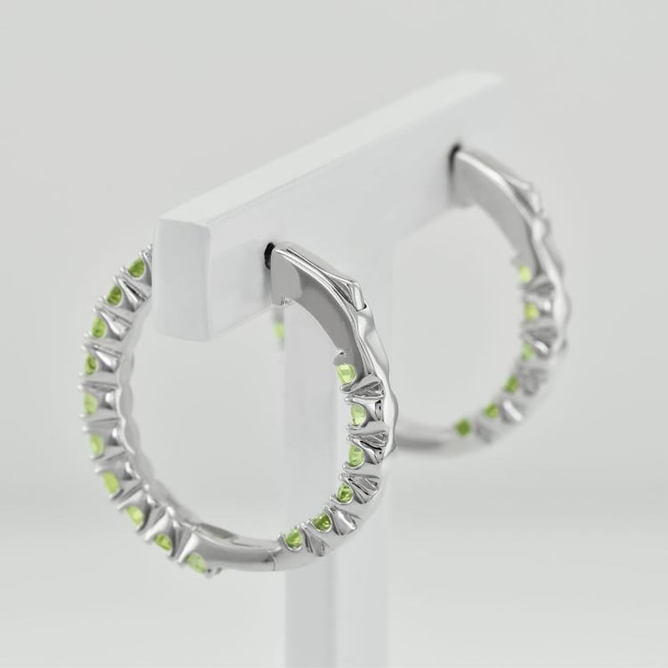 Creolen mit Olivinen aus Silber Jessie 35720