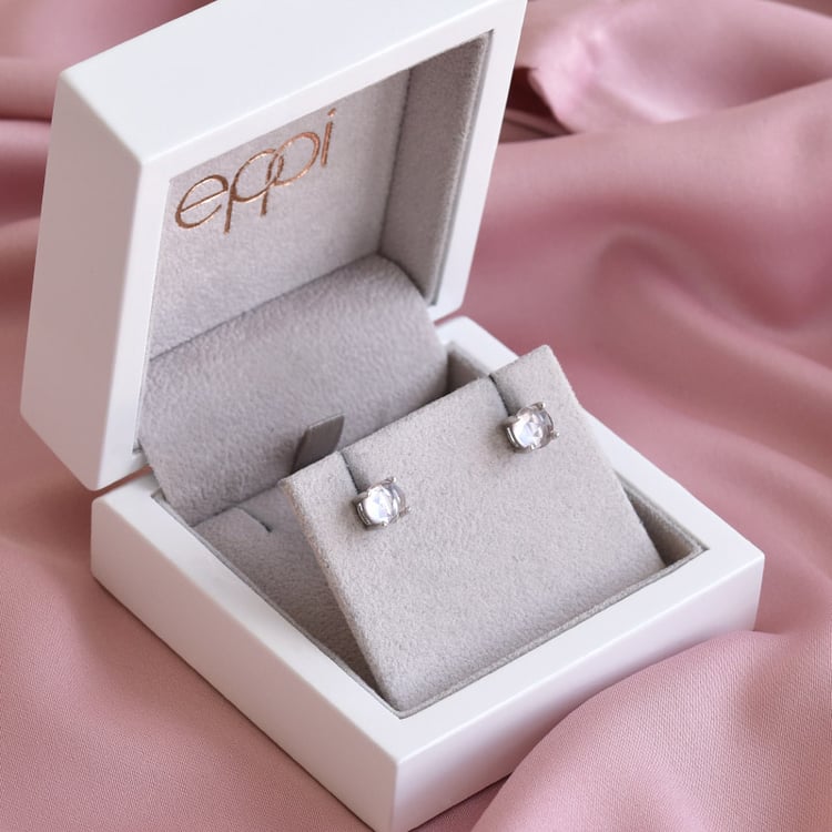 Zarte goldene Ohrringe mit Rosenquartzen Bernice 79939