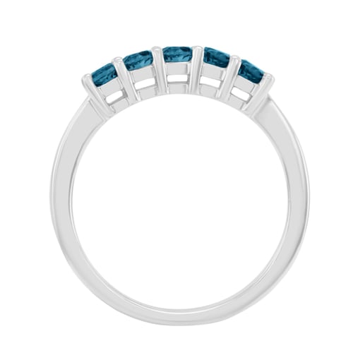 Ring besetzt mit blauen Diamanten Aisha