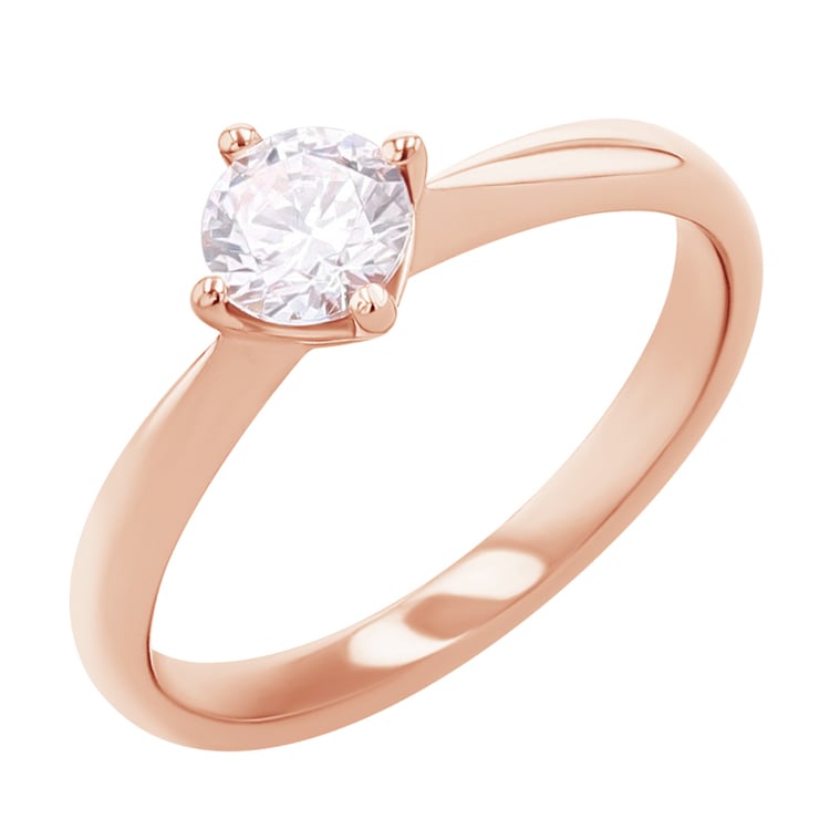 Silberner Verlobungsring mit Moissanit Mahiya 166065