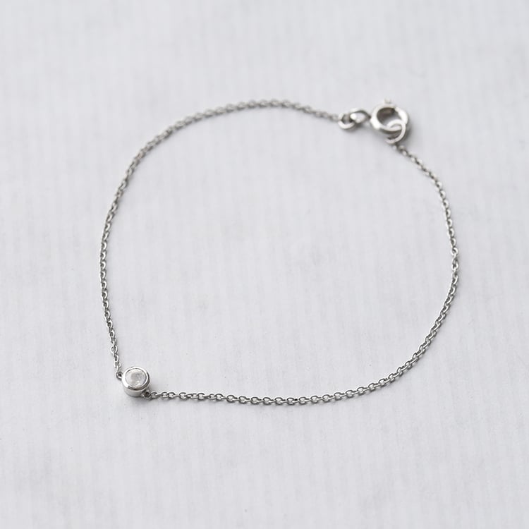 Minimalistisches Armband in Gold und mit Mondstein Bonato 72181