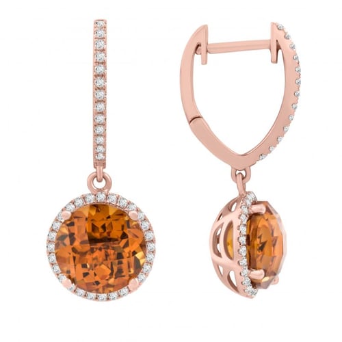 Ohrringe mit Citrinen und Diamanten Ciara
