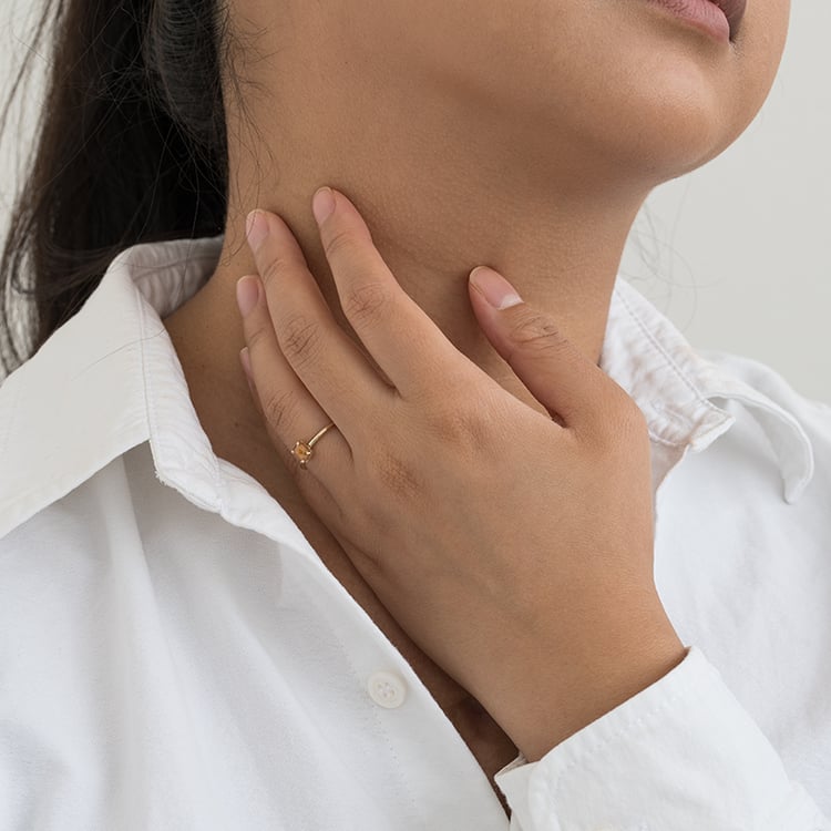 Goldring mit Salt and Pepper Diamant in Emeraldform Lucilia 127872