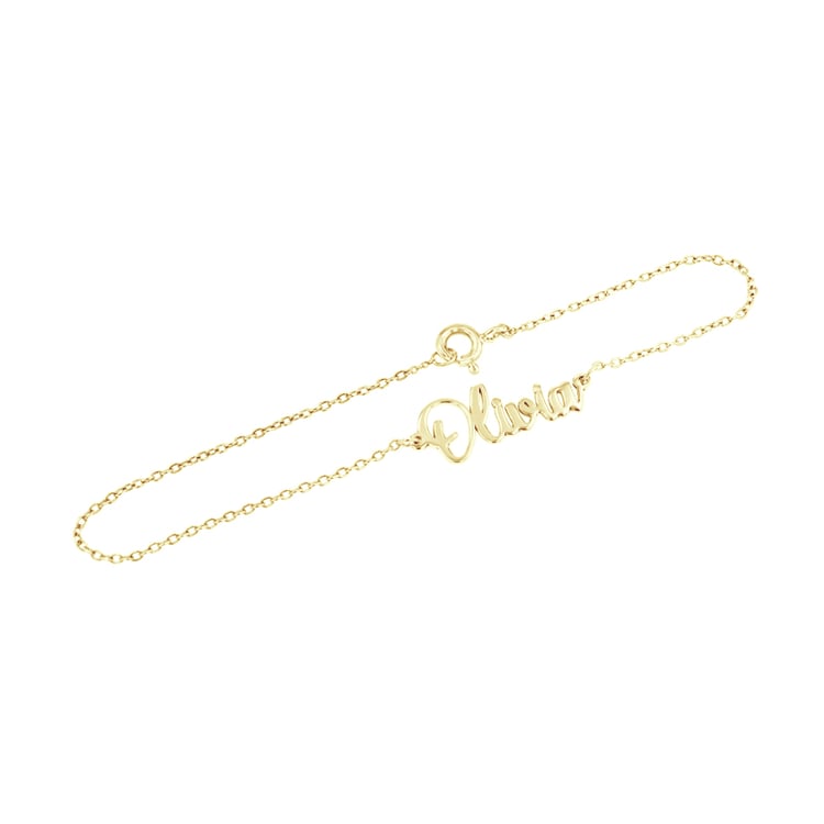 Goldenes Armband mit Namen Elissa 100015