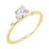 Cluster-Ring mit Lab Grown Diamanten Rosa