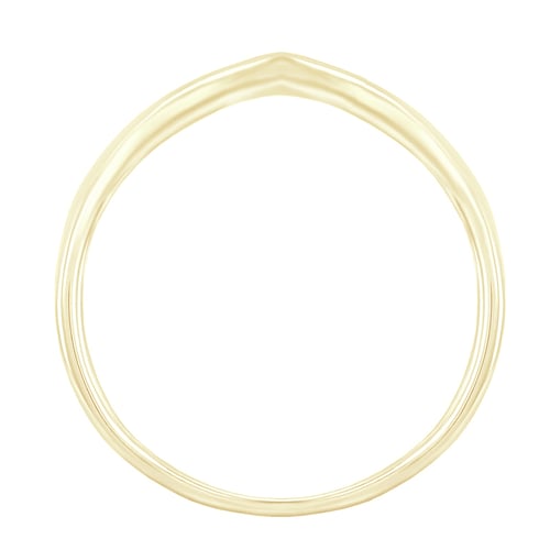 Minimalistischer Ring in V-Form Angelina