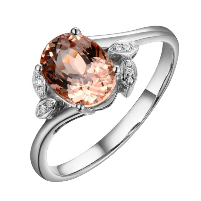 Goldring mit Morganit und Diamanten Eady 87368