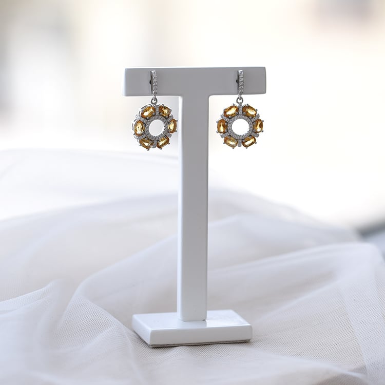 Citrin Ohrringe hängend 69130