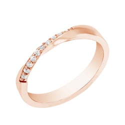 Interessanter Goldring mit Diamanten Brielle