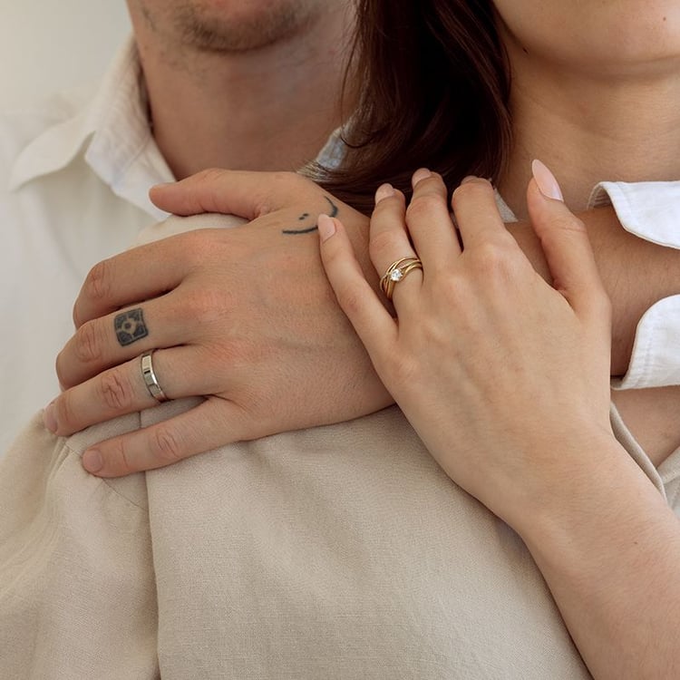 Ringset mit Diamanten Ihrer Wahl Izabelle 131666