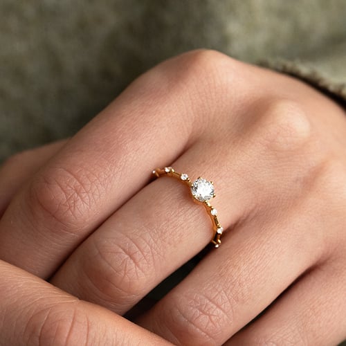 Verlobungsring mit Diamanten Imelda