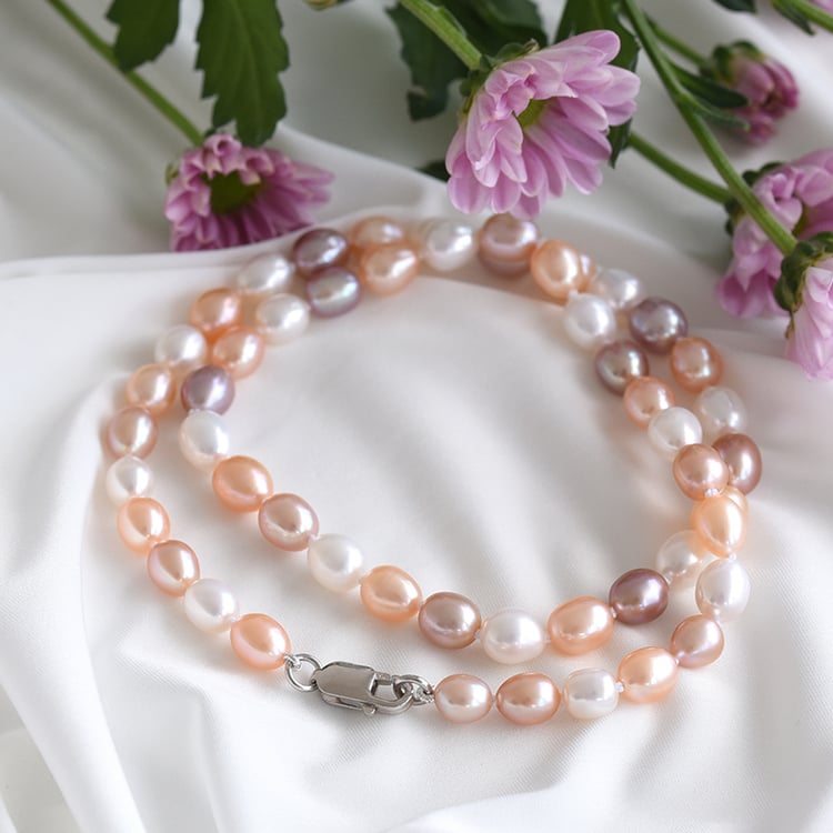 Halskette mit farbigen Perlen Alma 83460