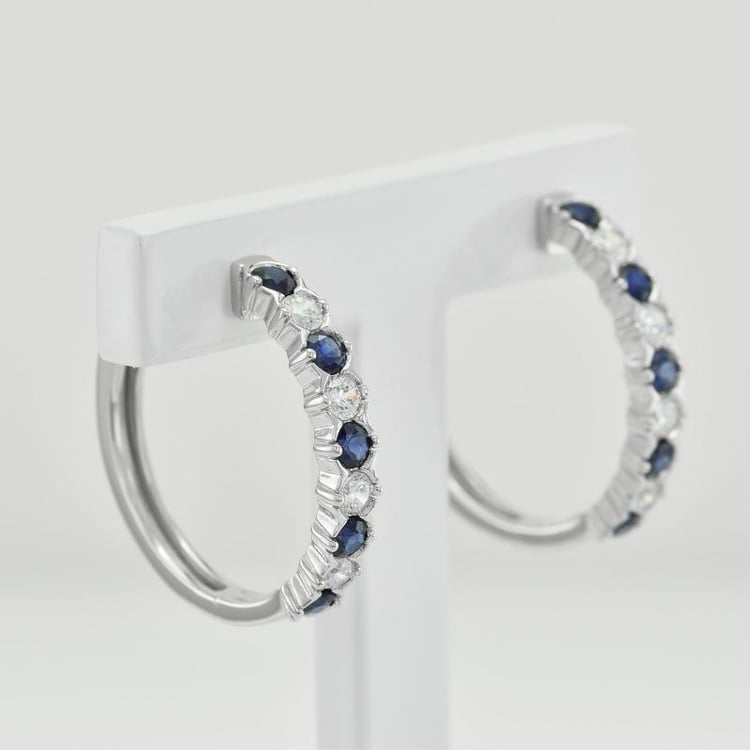 Saphirohrringe 35780