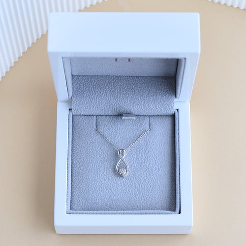 Anhänger in Tropfenform mit Lab Grown Diamanten Aileen