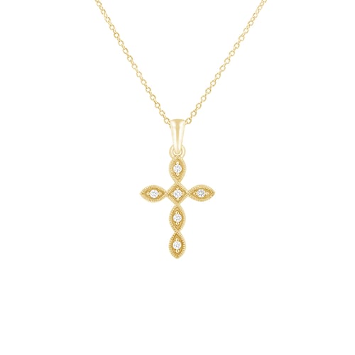 Anhänger in Form eines Diamantkreuzes Angelia