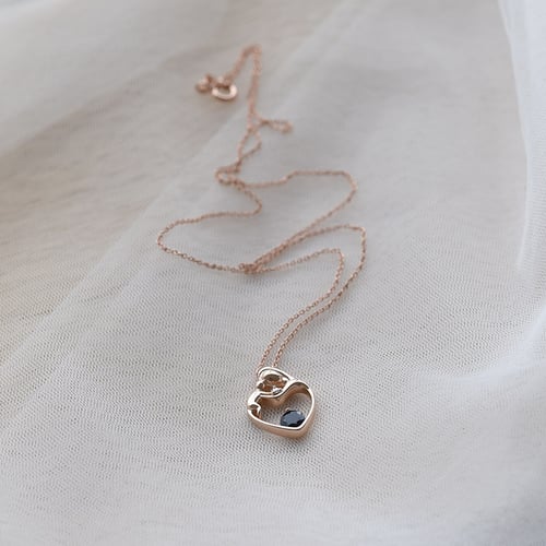 Anhänger Mutter und Kind mit Saphir und Diamanten Ella