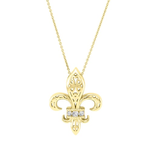 Lilienblüte mit Diamanten in einer Anhänger Nayana
