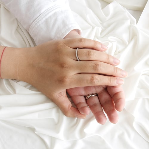 Goldener Eternity-Ring mit 1.50 mm Lab Grown Diamanten Otila