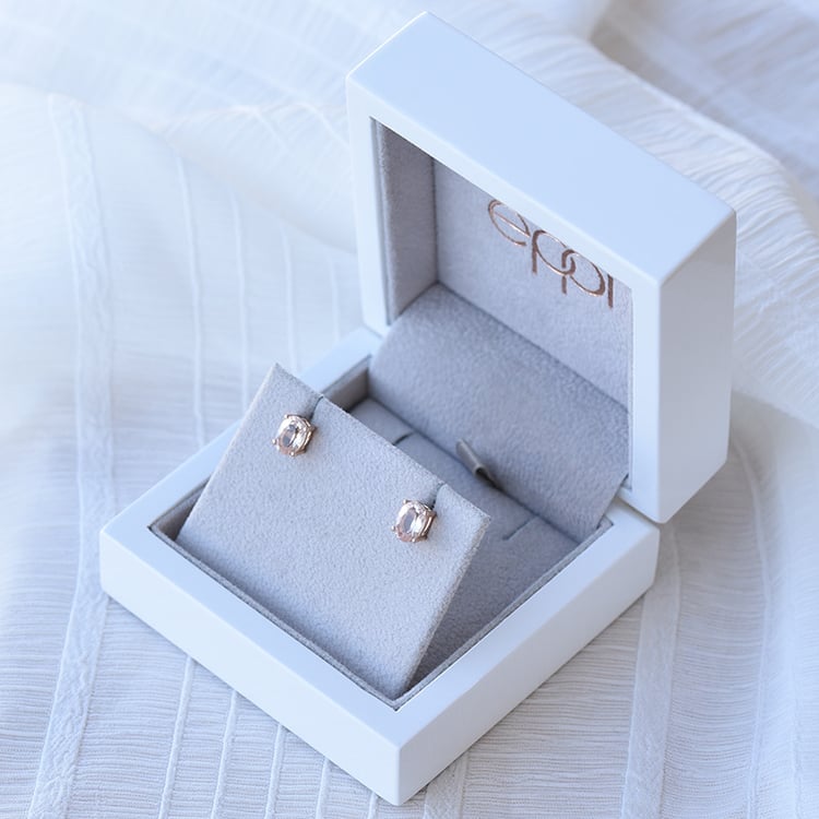 Ohrringe aus Gold mit Morganit 69854