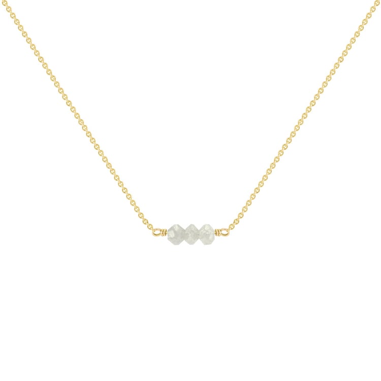 Goldener Choker mit Diamanten-Perlen Xanadie 37827