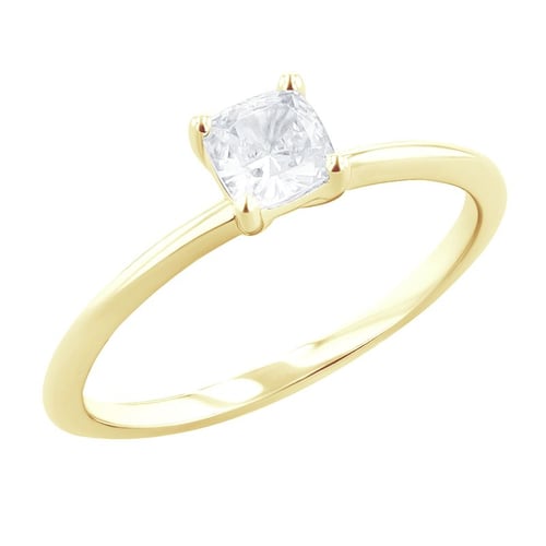 Verlobungsring mit einem Diamanten in Kissenform Macey