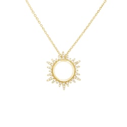 Anhänger in Sonnenform mit Diamanten Maja