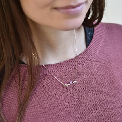 Halskette mit Turmalin und Diamanten Jandie