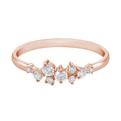 Cluster-Ring mit Lab Grown Moissaniten Isolde