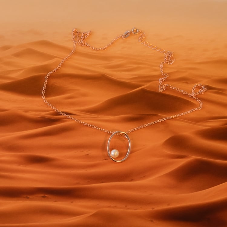 Vergoldeter Anhänger mit Perle Roshni 101235