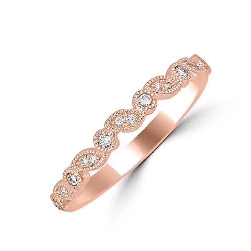 Vintage goldener Ehering mit Diamanten und Herrenring Sango