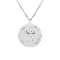 Silberkette für Neugeborene mit einer Gravur Ihrer Wahl Melody