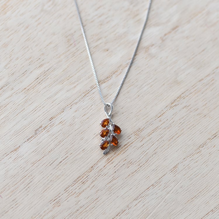 Romantische Halskette mit Citrinen Averie 60369