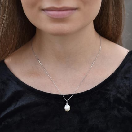 Perlen-Anhänger mit Diamanten Turanyu