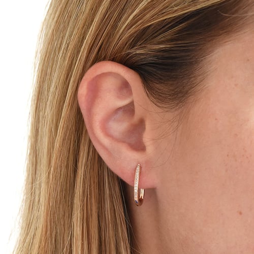 Elegante Ohrringe mit Diamanten Ayaz