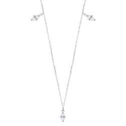 Goldene Kette mit weißem Topas Rosalva
