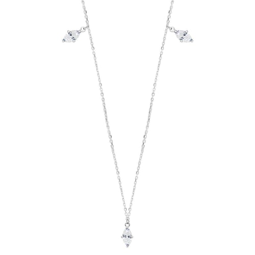 Goldene Kette mit weißem Topas Rosalva