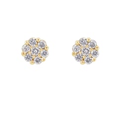 Elegante Diamantohrringe Flowu