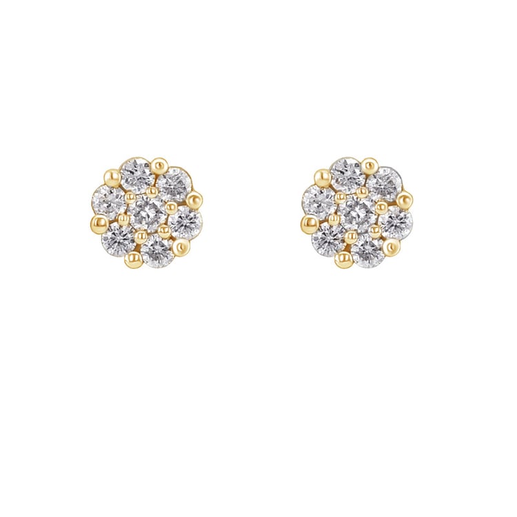 Elegante Diamantohrringe Flowu 49413
