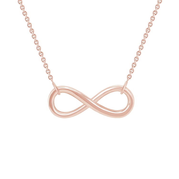 Silberhalskette im minimalistischen Design Infinity 123629