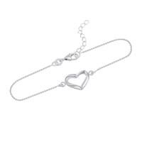Modisches Armband aus Silber mit Herz Ollie